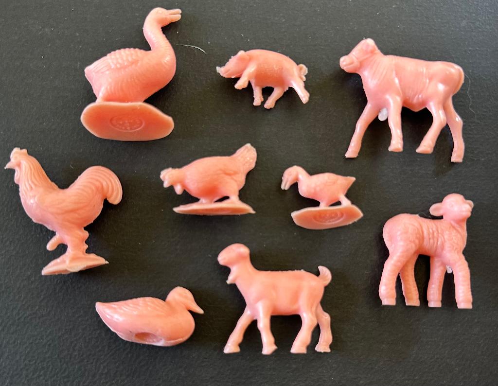 Vintage plastiek boerderij dieren USA, Verzamelen, Ophalen of Verzenden, Gebruikt