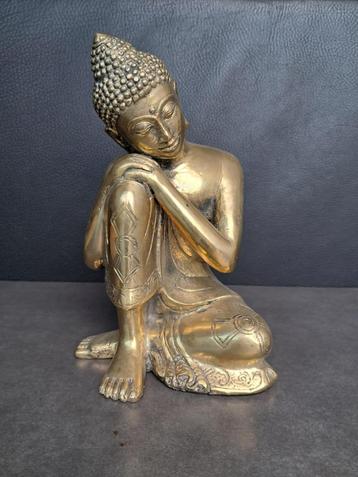 verguld bronzen beeld/Zen Boeddha/Azië beschikbaar voor biedingen