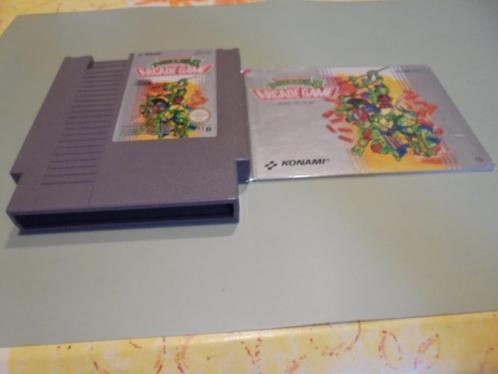 Nintendo NES Turtles II The arcade game + handleiding (orig), Games en Spelcomputers, Games | Nintendo NES, Gebruikt, Ophalen of Verzenden