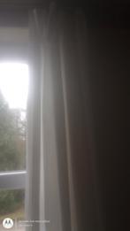 Overgordijnen wit 170 cm lang weg wegens foute lengte, Ophalen of Verzenden