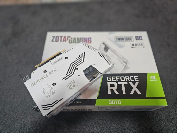 RTX 3070 8GB WHITE ZOTAC RGB, Computers en Software, Videokaarten, Zo goed als nieuw, Ophalen of Verzenden