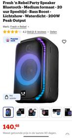 Compact formaat. Krachtige sound. Non-stop feest.

De Party, Audio, Tv en Foto, Luidsprekerboxen, Ophalen