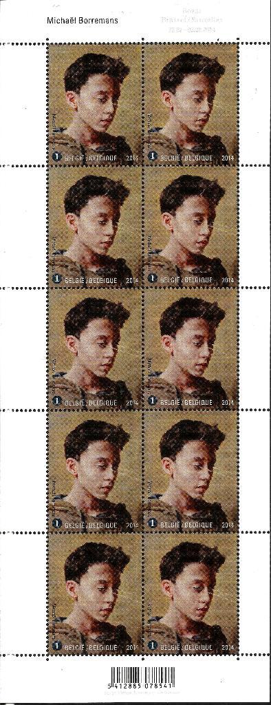 2014 Michaël Borremans OBP 4380**, Timbres & Monnaies, Timbres | Europe | Belgique, Non oblitéré, Gomme originale, Art, Sans timbre