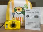 Appareil photo Nikon Coolpix W100 jaune + sac à dos, Audio, Tv en Foto, Fotografie | Onderwatercamera's, Ophalen of Verzenden