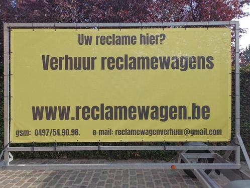 Reclame aanhangwagen te huur, Auto diversen, Aanhangers en Bagagewagens, Zo goed als nieuw, Ophalen