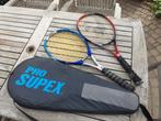 2 tennisraketten voor volwassenen  PRO SUPEX en incl zak, Sport en Fitness, Tennis, Ophalen, Zo goed als nieuw