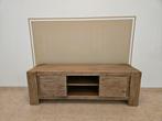 Meuble télé en bois massif d'acacia, Ophalen, 150 tot 200 cm, Ethnic, Zo goed als nieuw