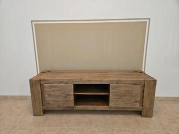 Meuble télé en bois massif d'acacia beschikbaar voor biedingen