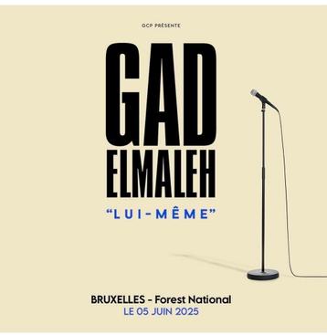 Spectacle gad elmaleh 5/6 forest nationale ā 20h, Tickets & Billets, Juin