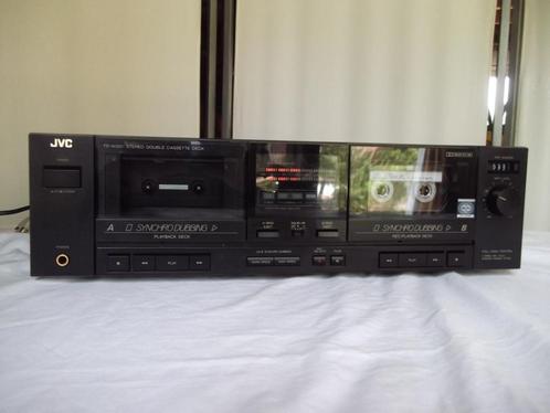 JVC  cassettedeck, Audio, Tv en Foto, Cassettedecks, Dubbel, JVC, Tiptoetsen, High speed dubbing, Tape counter, Ophalen of Verzenden