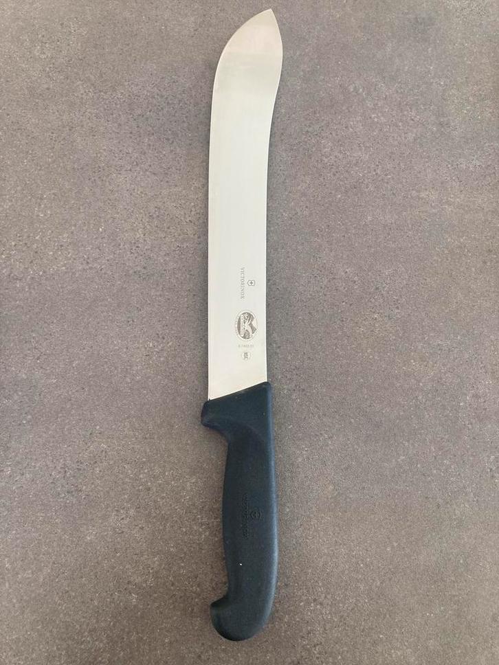 Victorinox Fibrox blokmes/slagersmes 31cm 5.7403.31, Huis en Inrichting, Keuken | Bestek, Nieuw, Los bestek, Kunststof, Ophalen