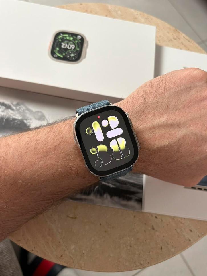 Apple Watch Ultra 3, Handtassen en Accessoires, Smartwatches, Nieuw, iOS, Zilver, Afstand, Calorieverbanding, Conditie, GPS, Hartslag