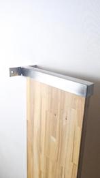 Wandplank IKEA Vintage 1990 - hout en geborsteld aluminium, Ophalen of Verzenden, Zo goed als nieuw