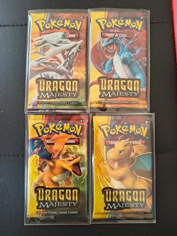 Pokemon : Dragon Majesty ARTSET (4 booster packs) SEALED beschikbaar voor biedingen