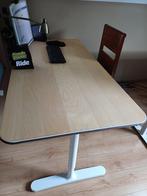 Bureau Ikea Bekant 160x80 cm bouleau, In hoogte verstelbaar, Zo goed als nieuw, Ophalen, Bureau