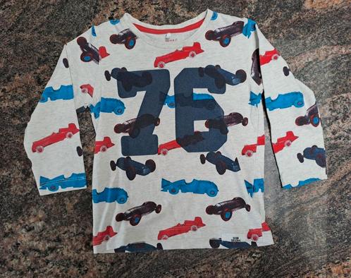 Mt 86 T-shirt lange mouwen old-timer raceautos, Kinderen en Baby's, Babykleding | Maat 86, Gebruikt, Jongetje, Shirtje of Longsleeve
