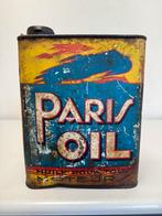 PARIS OIL oud olieblik, Verzamelen, Reclamebord, Gebruikt, Ophalen of Verzenden