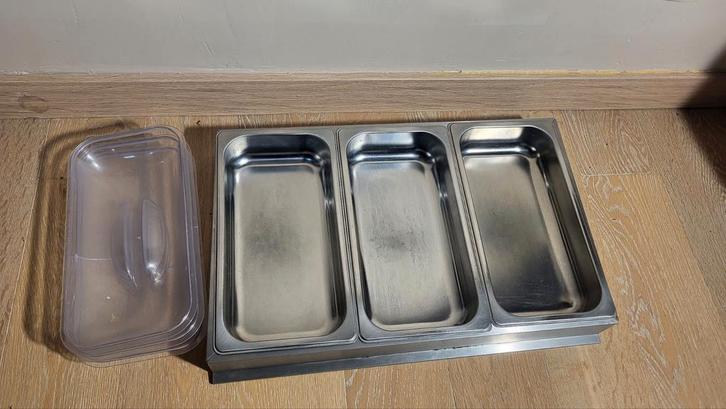 Elektrisch waterbad met 3 roestvrijstalen tanks — 300W, Elektronische apparatuur, Overige elektronische apparatuur, Gebruikt, Ophalen