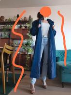 Wollen maxi mantel jas, Ophalen of Verzenden, Zo goed als nieuw, Maat 36 (S), Blauw