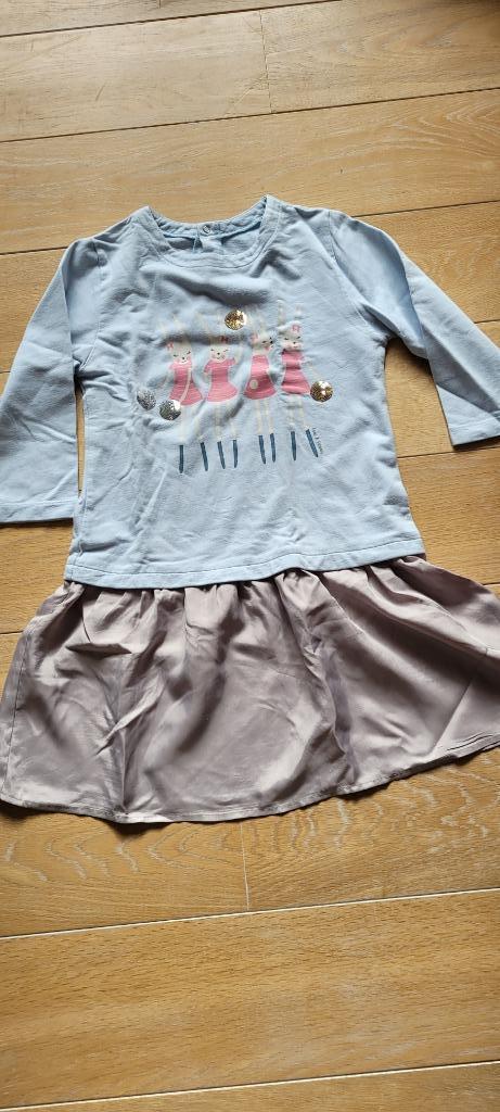 Jurk met konijntjes - Filou - maat 9 j (134), Kinderen en Baby's, Kinderkleding | Maat 134, Gebruikt, Meisje, Jurk of Rok, Ophalen of Verzenden