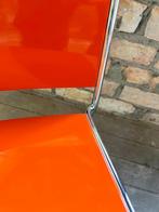 4 chaise Porro Spindle - orange - vert, Huis en Inrichting, Stoelen, Vier, Design, Metaal, Ophalen