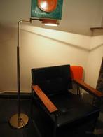 Mid-century gouden vloerlamp, 1980s, Ophalen, Gebruikt, Halogeen (gloei)lamp
