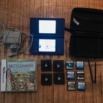 Mooie blauwe nintendo dsi met spellen en toebehoren beschikbaar voor biedingen