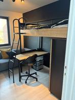 Hoogslaper met bureau en aparte kleerkast, Huis en Inrichting, Ophalen, Zo goed als nieuw, Eenpersoons, Hoogslaper