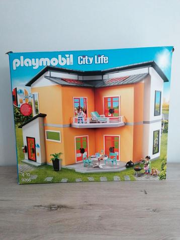 Playmobil modern huis met uitbreiding, Kinderen en Baby's, Speelgoed | Playmobil, Ophalen of Verzenden, Gebruikt