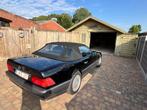 Oldtimer Mercedes 300 SL cabrio 6 cilinder R 129 roadster, Auto's, Automaat, Cabriolet, Zwart, Bruin