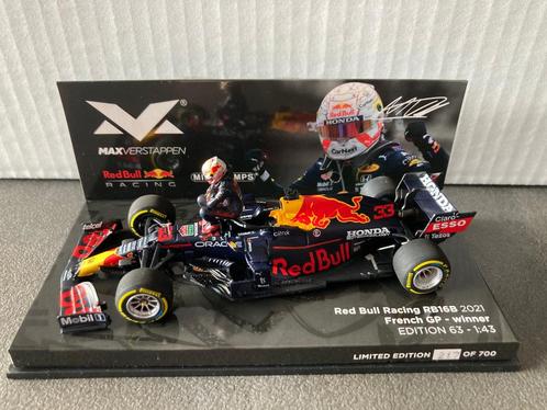 Max Verstappen 1:43 editie 63 Winner French GP 2021 RB16B, Verzamelen, Automerken, Motoren en Formule 1, Nieuw, Formule 1, Ophalen of Verzenden