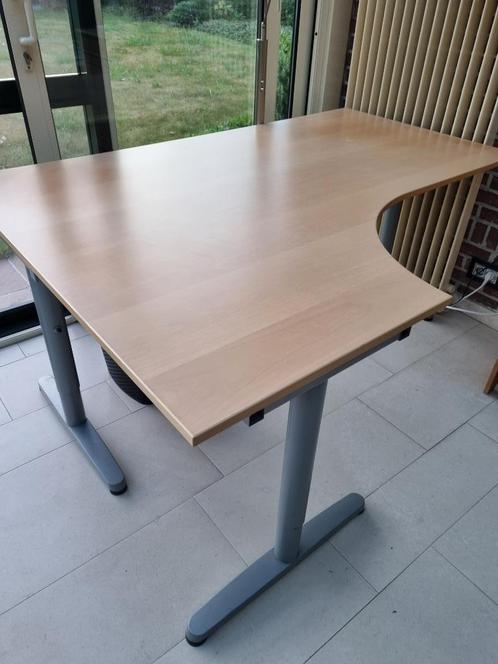 Hoekbureau, Huis en Inrichting, Bureaus, Gebruikt, Bureau, In hoogte verstelbaar, Ophalen