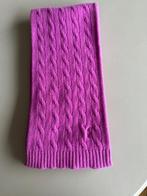 Ralph Lauren cableknit sjaal paars, Ralph Lauren, Ophalen of Verzenden, Zo goed als nieuw, Sjaal