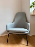 Loungestoel 2 Era Hoge stalen fauteuils - Norman Copenhagen, Ophalen, Zo goed als nieuw, Leer