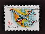 Pologne 1986 - course aérienne, carte, avion, Enlèvement ou Envoi, Pologne, Affranchi