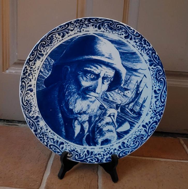 Boch La Louvière "Delfts" wandbord (ALLEEN OPHALEN), Antiek en Kunst, Antiek | Wandborden en Tegels, Ophalen