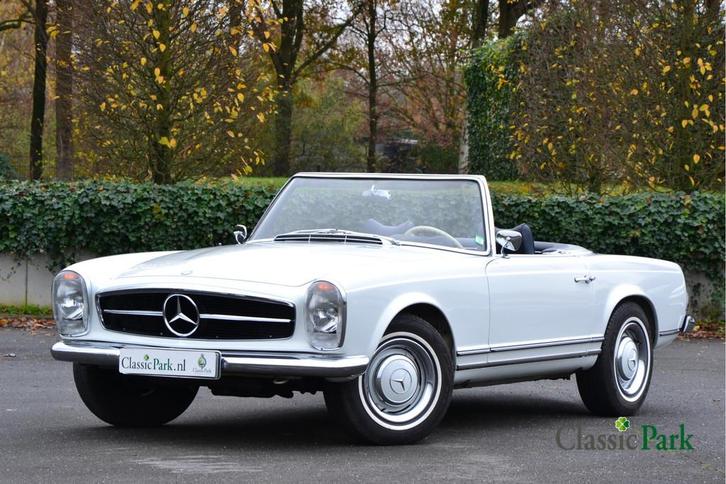 Mercedes-Benz 200-serie 230 SL Pagode (bj 1966, automaat), Auto's, Oldtimers, Bedrijf, Te koop, Lederen bekleding, Mercedes-Benz