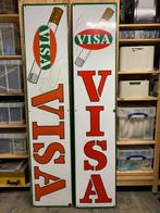 2 Emaille reclameborden VISA uit 1961, Ophalen, Zo goed als nieuw