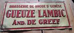 Geuze gueuze De Greef st genesius rode, Verzamelen, Ophalen of Verzenden, Gebruikt