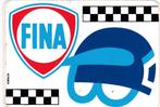 Fina helm racing sticker, Verzamelen, Verzenden, Zo goed als nieuw, Auto of Motor