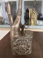 Tibetaanse Zilveren Draak Phoenix Rookpijp, Ophalen of Verzenden