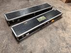 2 gelijke flightcases L126xB27xH14 cm, Flightcase, Gebruikt, Ophalen