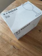 Ongebruikt 6x wijnglazen Ikea svalka, Verzamelen, Ophalen