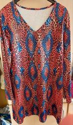 Robe multicolore 48 neuve Longues manches, Kleding | Dames, Grote Maten, Ophalen of Verzenden, Zo goed als nieuw, Jurk