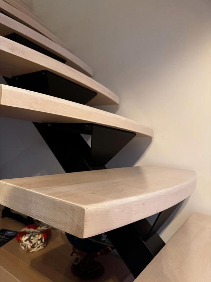 Eiken Trap Tredes, Doe-het-zelf en Bouw, Hout en Planken, Gebruikt, Plank, Eiken, Minder dan 200 cm, 25 tot 50 mm, Ophalen