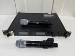 Shure UR4D G1E - 2x Shure UR2 Beta 87A/C, Muziek en Instrumenten, Ophalen, Zo goed als nieuw