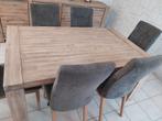 Complete eetkamer, Ophalen, Zo goed als nieuw, Modern en landelijk, 4 tot 6 stoelen