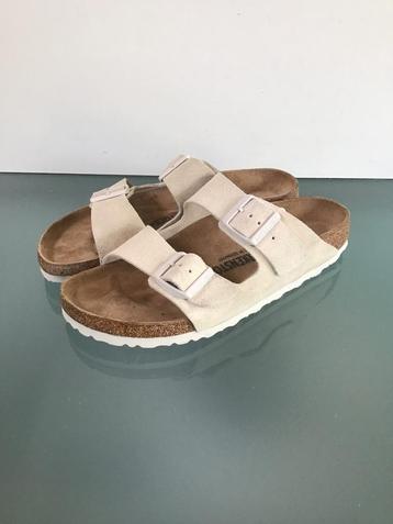 Gratis Verzenden | Birkenstock Nieuwe beige slippers 40 beschikbaar voor biedingen