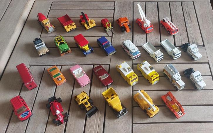Matchbox - Mooi lot 29 vintage autootjes, Verzamelen, Overige Verzamelen, Gebruikt, Ophalen of Verzenden