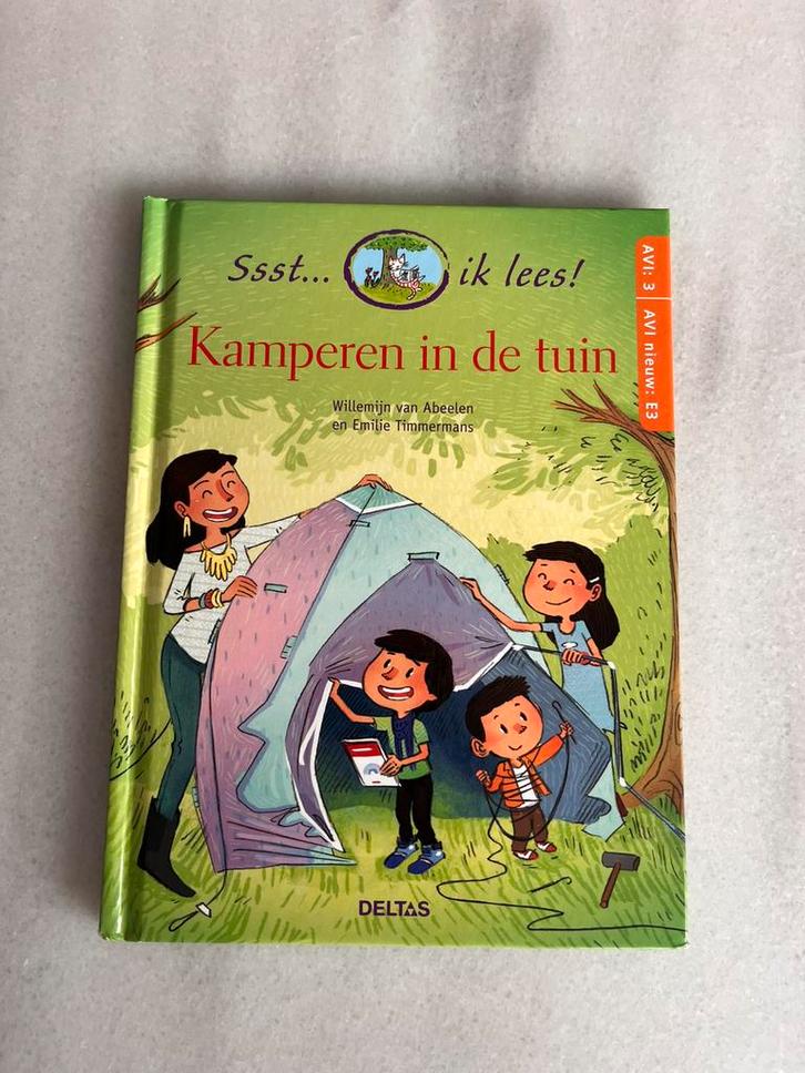 Willemijn van Abeelen - Kamperen in de tuin, Boeken, Kinderboeken | Jeugd | onder 10 jaar, Zo goed als nieuw, Fictie algemeen